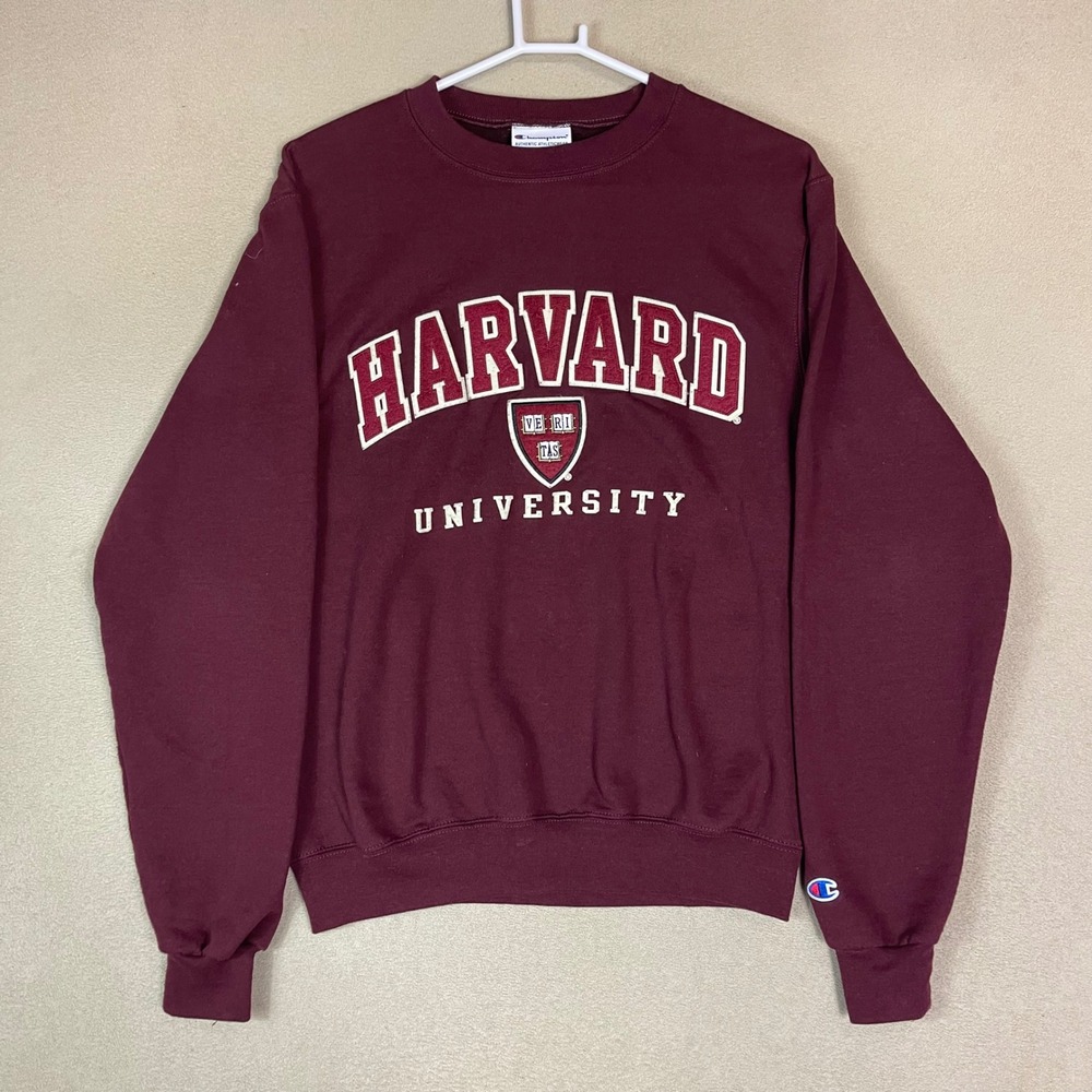 Champion Harvard‎ University Crimson Burgundy Crewneck Sweatshirt Size S